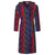 Women's Hooded Dressing Gown front - Multicolour | Bown of London